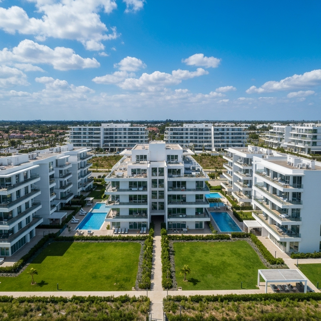 Yashvi Blue Oak Group Projects - Aerial view of luxury residential development